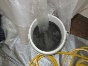 洗浄でっ出てきた汚水です！